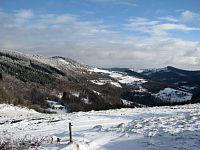 Bílé Karpaty: na trase k Velkému Lopeníku - Lopenické sedlo v zimě