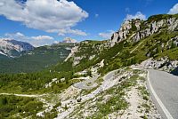 Itálie - Dolomity: Tre Cime di Lavaredo / Drei Zinnen - příjezdová horská silnice