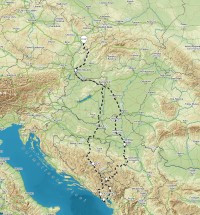 Černá Hora: mapa trasy