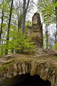 zřícenina hradu Kaltenštejn na Hradisku