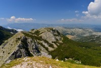 Černá Hora: vyhlídka z Lovčenu od mauzolea