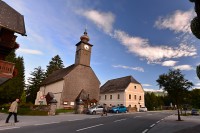 Rakousko - Dachstein: kostel v Ramsau am Dachstein - místní části Kulm