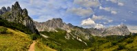 Rakousko - Dachstein: Gosaukamm - pohled od chaty Hofpürglhütte na severovýchod