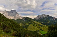 Rakousko - Dachstein: Gosaukamm - pohled k Tornsteinu a Rötelsteinu