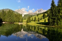 Rakousko - Dachstein: Gosaukamm - jezero Almsee