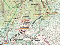 Rakousko – Dachstein: mapa - lanovky Krippenstein (zdroj: Kompass mapy)