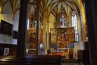 Rakousko: Hallstatt - katolický kostel Maria am Berg - interiér