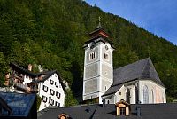 Rakousko: Hallstatt - katolický kostel Maria am Berg