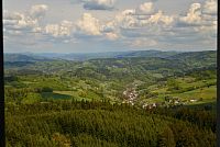 Vizovická vrchovina: výhled z Vartovny