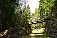 Hrubý Jeseník: Josefová - dřevěný most svážnice