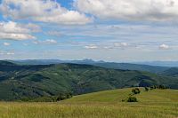 Bílé Karpaty - Moravské Kopanice: pohled z Machnáče k Vršatským Bradlům