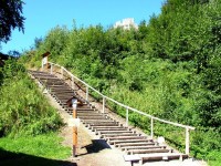  ARCHEOPARK 19.8.2012 -  Nahoru k Archeoparku se jde po 102 schodech. 