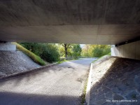 podjezd (podchod) pod dálnicí na Slovensko