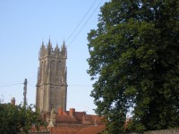 Glastonbury Abbey - ruina v městečku Krále Artuše