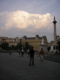 Trafalgar square - Trafalgárské náměstí v Londýně