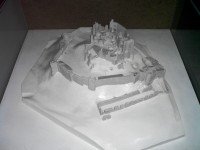 model současného hradu