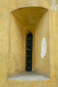 gotické okno presbytáře