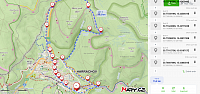 trasa má cca 15 km : centrální parkoviště Harrachov-Mumlavský vodopád-Plochý vodopád na Kamenici-Alfrédka-celnice-centrum-parkoviště