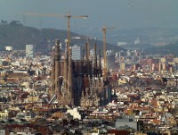 Sagrada Família z nadhledu