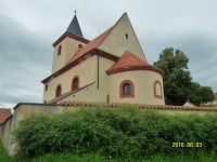 Románský kostel sv. Václava v Hrusicích
