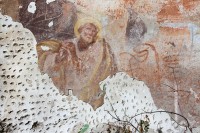 Zřícenina kostela svatého Havla - malby na stěnách