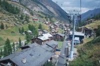 Příjezd do Zermattu.