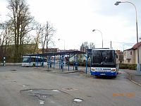 Autobusové nádraží Jemnice.