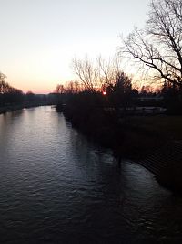 Káraný - řeka Jizera z mostu
