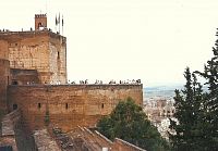 Granada, Alhambra, pevnost Alcazaba