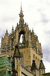 Edinburgh, St. Gill´s, věž ve tvaru skotské korun