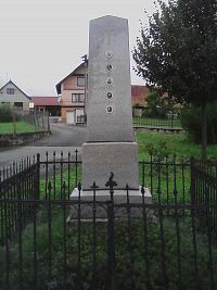 7. Památník obětem světové války z roku 1928 v Bořeticích.