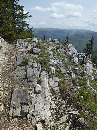 Kdo se bojí, nesmí běžet lesem aneb okruh Blatnice - jeskyně Mažarná - Tlsta - Ostrá a zpět do Blatnice, díl II, cesta z Tlsté na Ostrou.