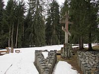 lesní hřbitov zajateckého tábora