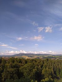 Český ráj - Hruboskalsko, pohled ze zámku Hrubá Skála