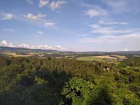 Český ráj - Hruboskalsko, pohled ze zámku Hrubá Skála