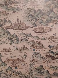 Klášterec nad Ohří - dobová mapa