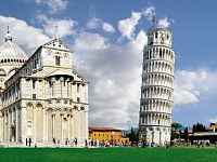 šikmá věž v Pise, Itálie