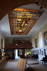 interiér muzea s osmým divem světa - prosvětleným stropem