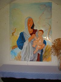 Interiér kapličky Navštívení Panny Marie (Brandýs nad Orlicí)