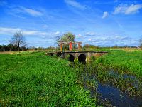 Mostek přes Plačický potok nad Hlubokou (Hradec Králové)