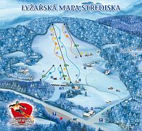 SKI Areál - U Sachovy studánky - mapa