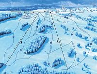 Ski areál U Čápa Příchovice - mapa