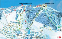 Ski areál Fichtelberg - mapa