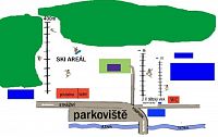 Lyžařský areál Horní Vltavice - mapa