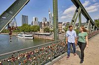 Výhled na Frankfurt z mostu © Hessen Agentur, Florian Trykowski