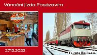 Vánoční jízda Posázavím, zdroj: Valenta-rail.cz