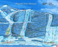 Mapa resortu Skiareál Dolní Morava