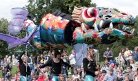 Největší rodinný festival Kašpárkohraní se konal na Letné