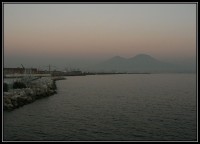 Vesuv z Neapole 
