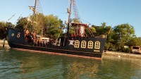 Pirátksá loď při výletu lodí
